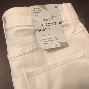 Aritzia The Resolution White Shorts